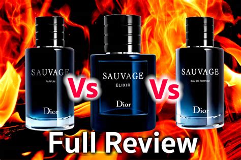 differenza dior sauvage eau de parfum eau de toilette|dior sauvage elixir vs edt.